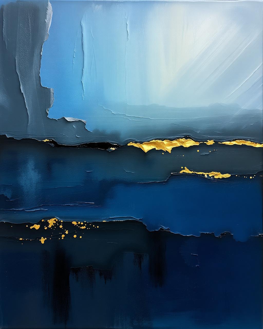 Midnight Reflection — original oil on canvas, 90 × 120 cm